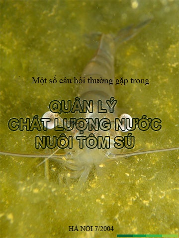 Quản lý chất lượng nước tôm sú